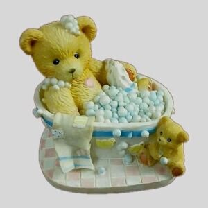 1993 Cherished Teddies Betty "Bubblin' Over With Love" Bear In Bathtub #150B5